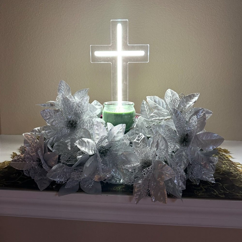 NEON LED Religious Cross Light Perfect for the Holidays